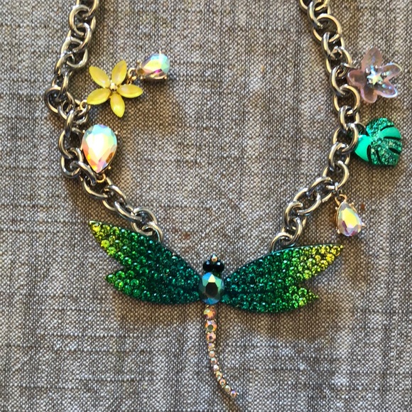 Authentic Betsey Johnson Dragonfly Necklace. New with tag. - Picture 1 of 16
